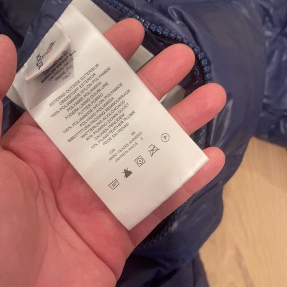 Moncler snowsuit in blue with real fox fur - Picture 6 of 16